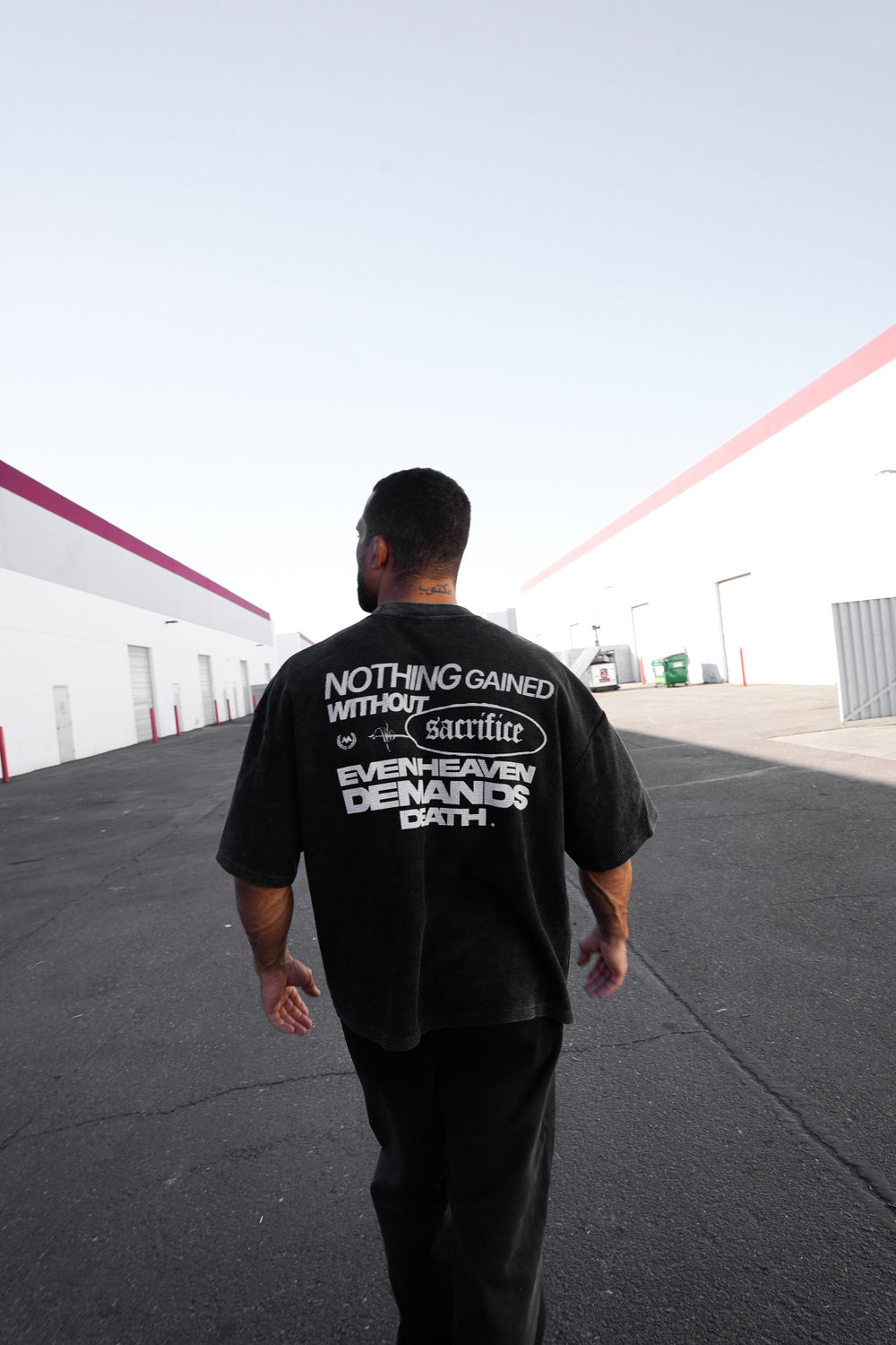 SACRIFICE VINTAGE WAFFLE TEE