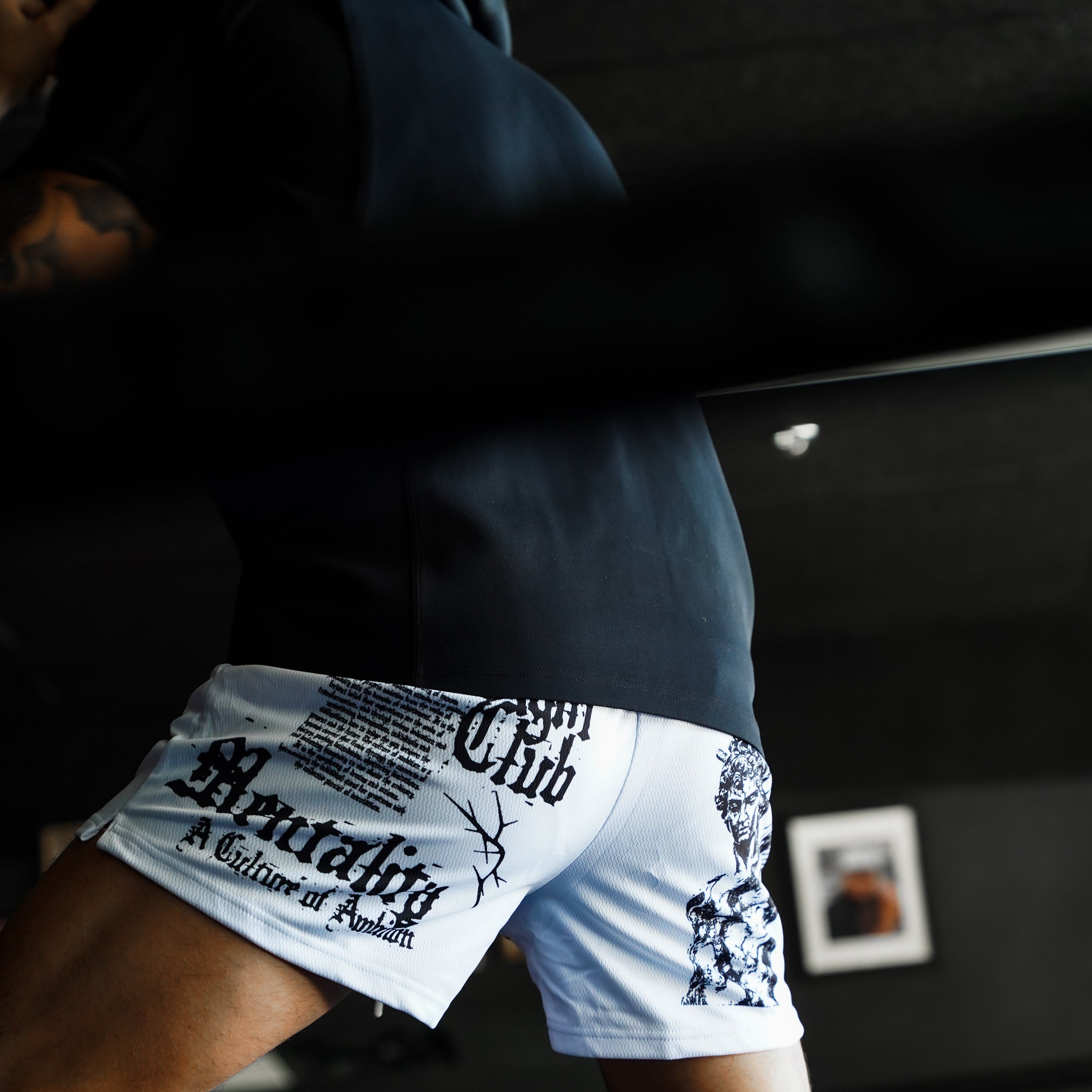 'FIGHT CLUB' MESH SHORTS