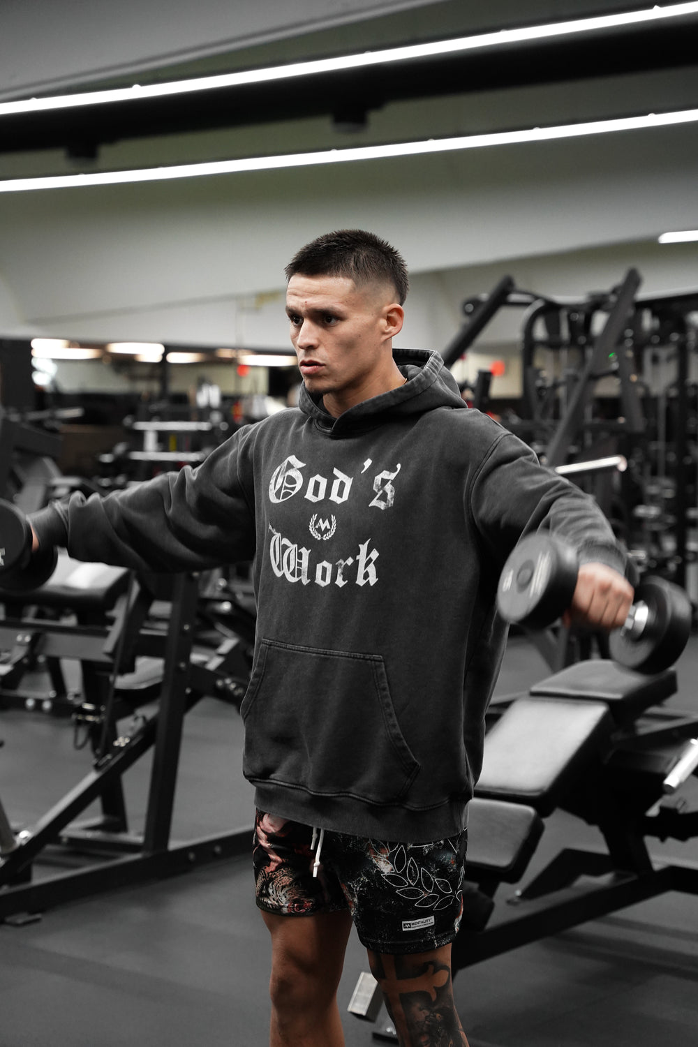 'GOD'S WORK' HOODIE - VINTAGE