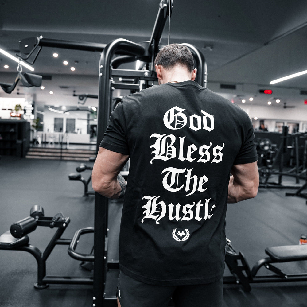 'GOD BLESS THE HUSTLE' WORDMARK TEE