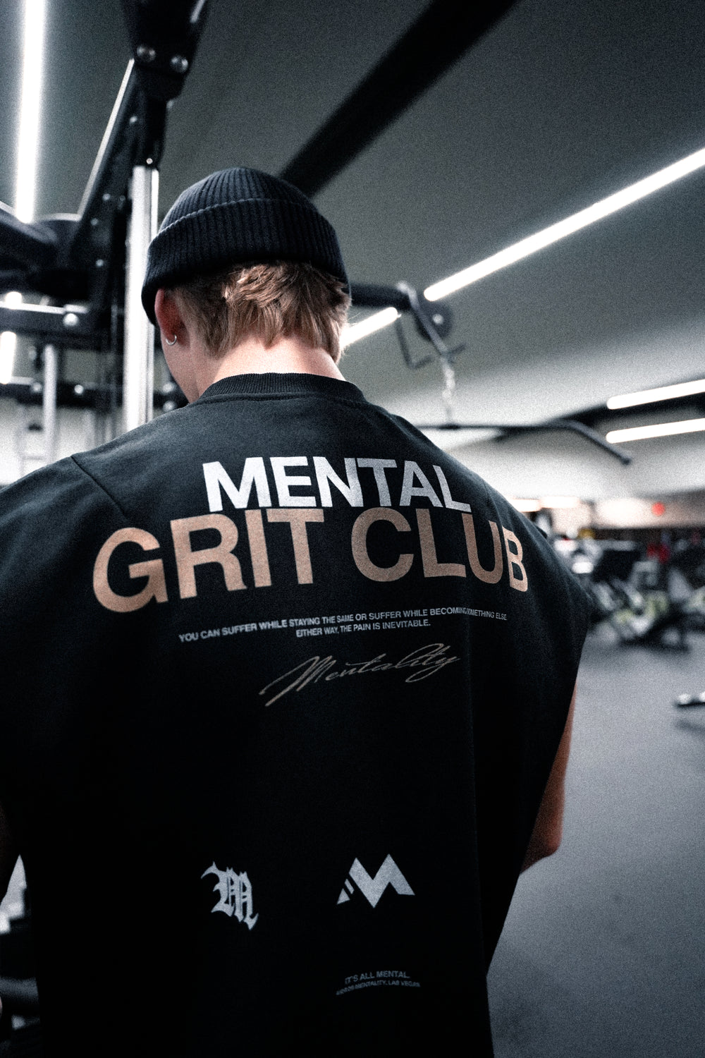 'MENTAL GRIT CLUB' FRENCH TERRY CUT-OFF