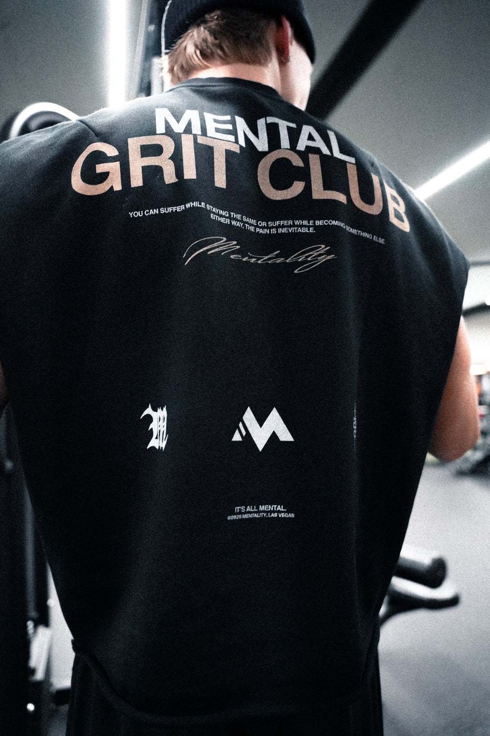 'MENTAL GRIT CLUB' FRENCH TERRY CUT-OFF