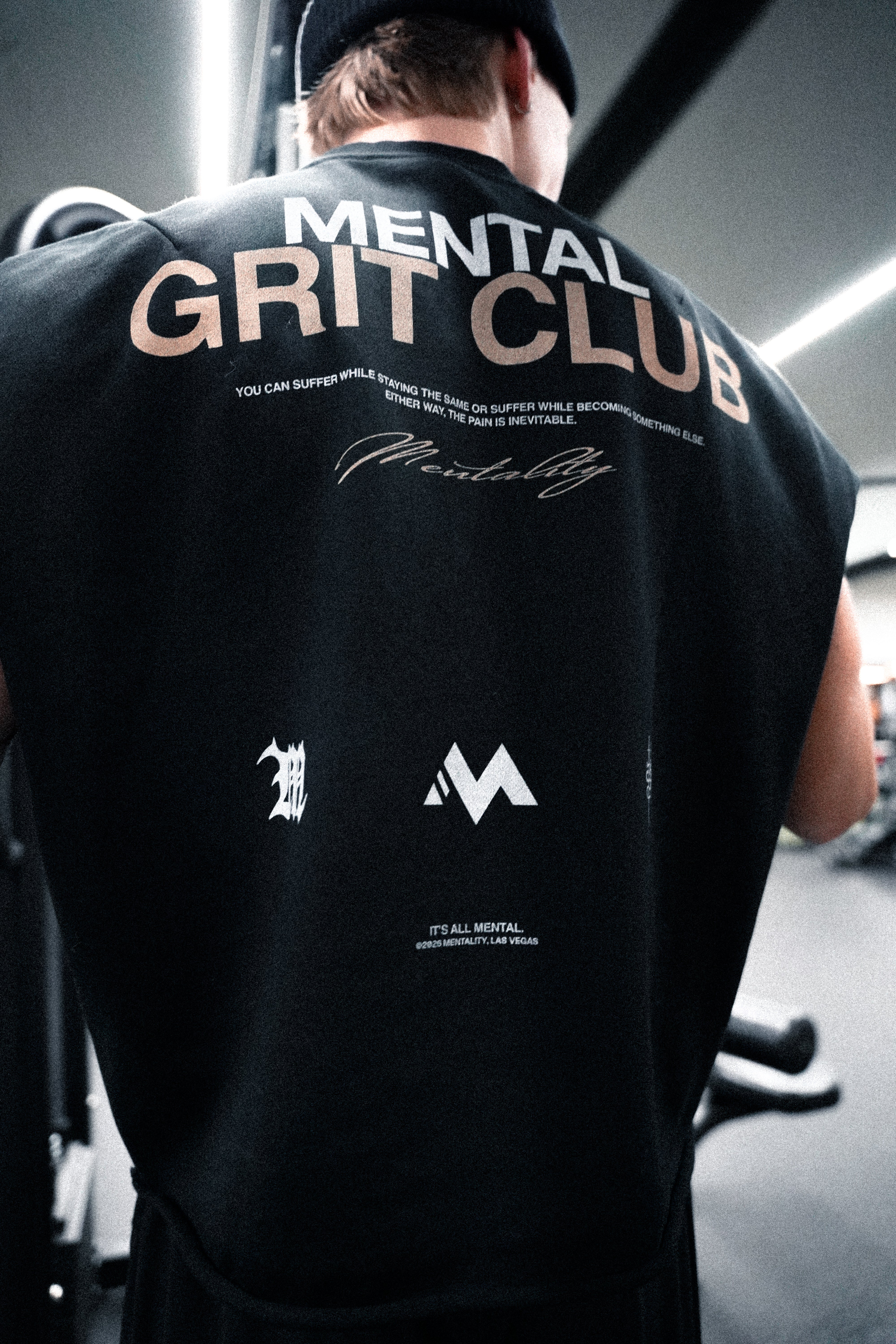 'MENTAL GRIT CLUB' FRENCH TERRY CUT-OFF