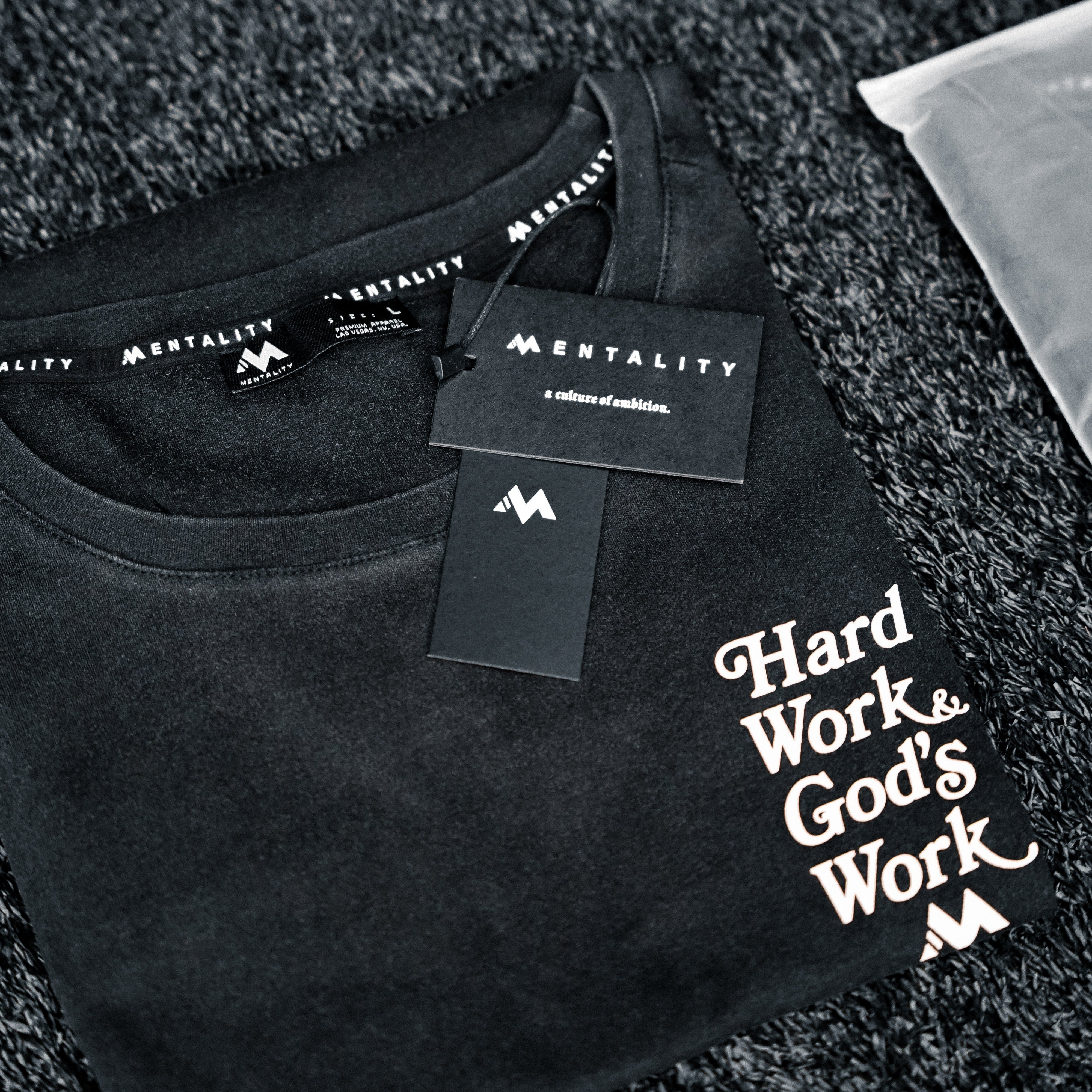 'HARD WORK & GOD'S WORK' SLEEVELESS CUTOFF - VINTAGE