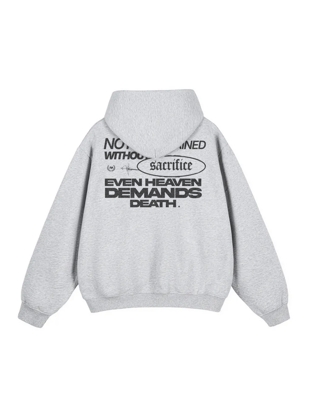 'SACRIFICE' TRAINING HOODIE - GRAY