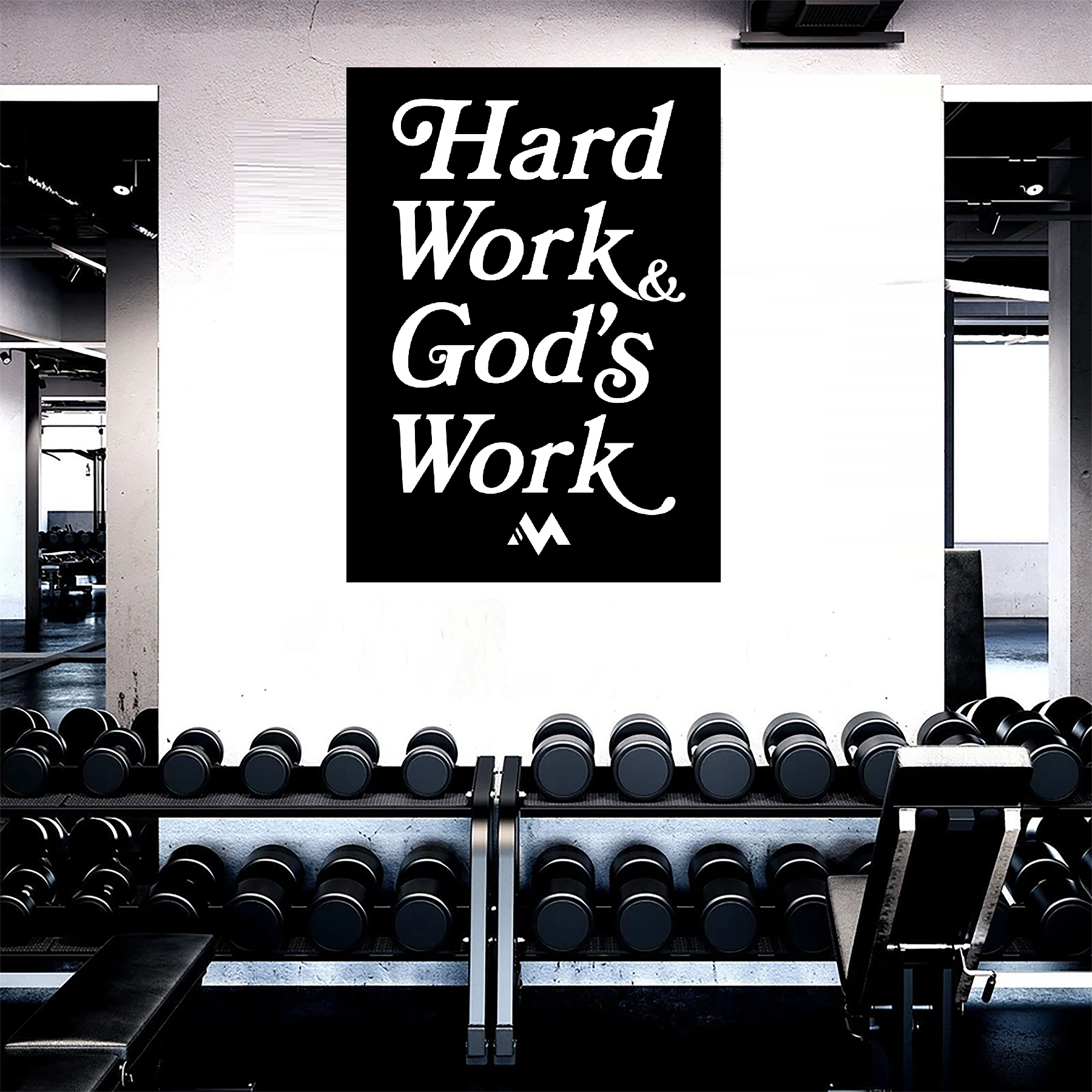 Hard Work God's Work Flag