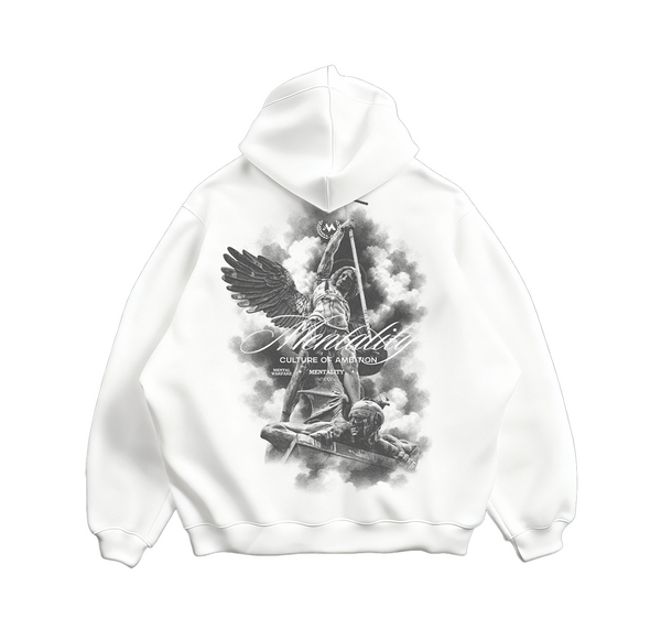 ST.MICHAEL HOODIE - WHITE