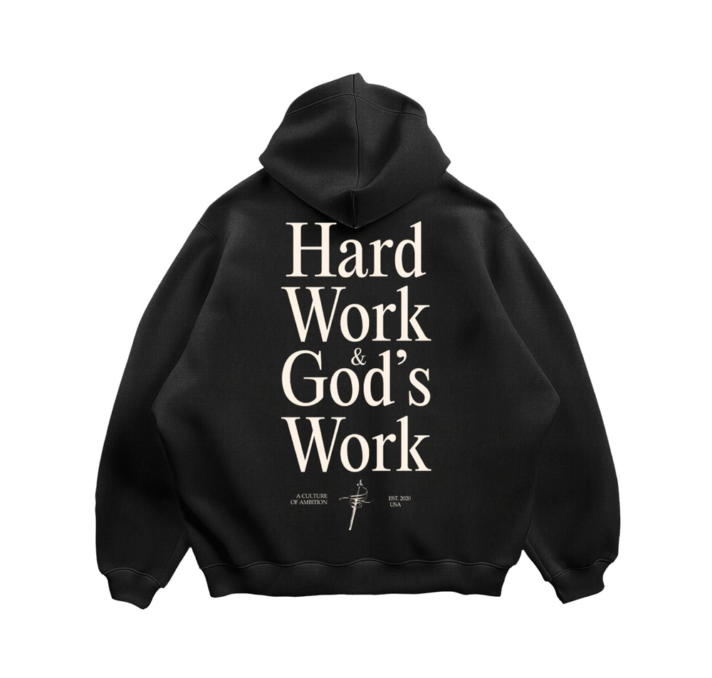 HEAVEN'S WILL HOODIE - BLACK