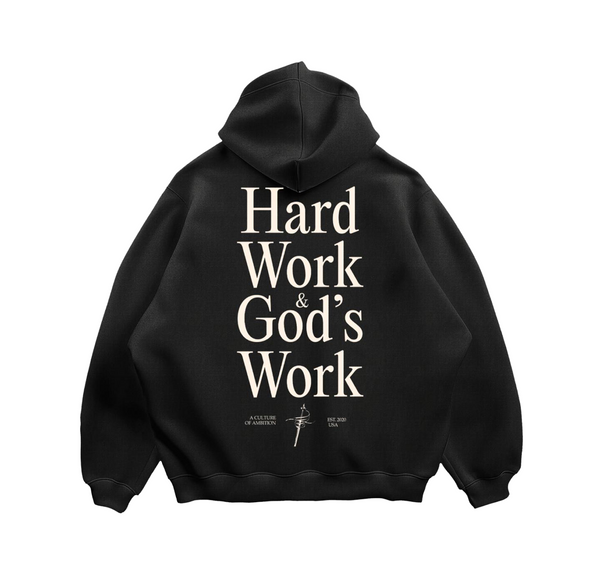 HEAVEN'S WILL HOODIE - BLACK