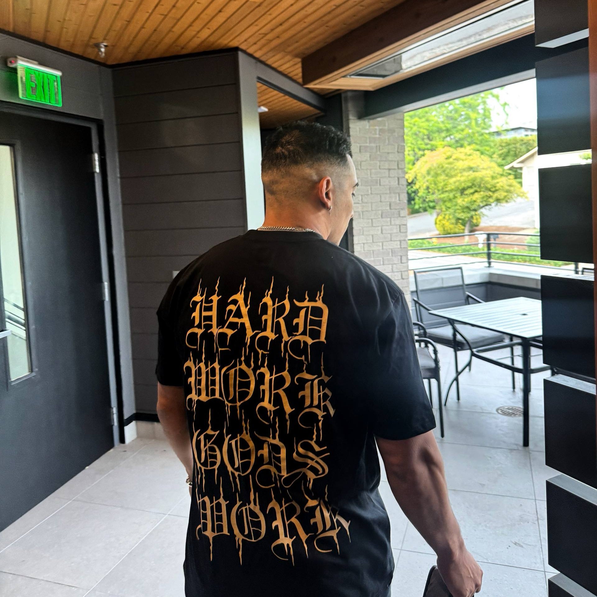 GOD'S WORK SCRIPT TEE