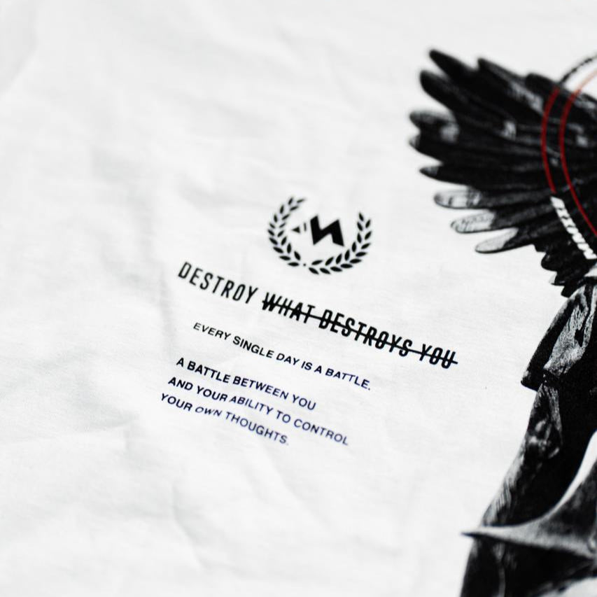 ST. MICHAEL 'THE BATTLE' TEE - WHITE