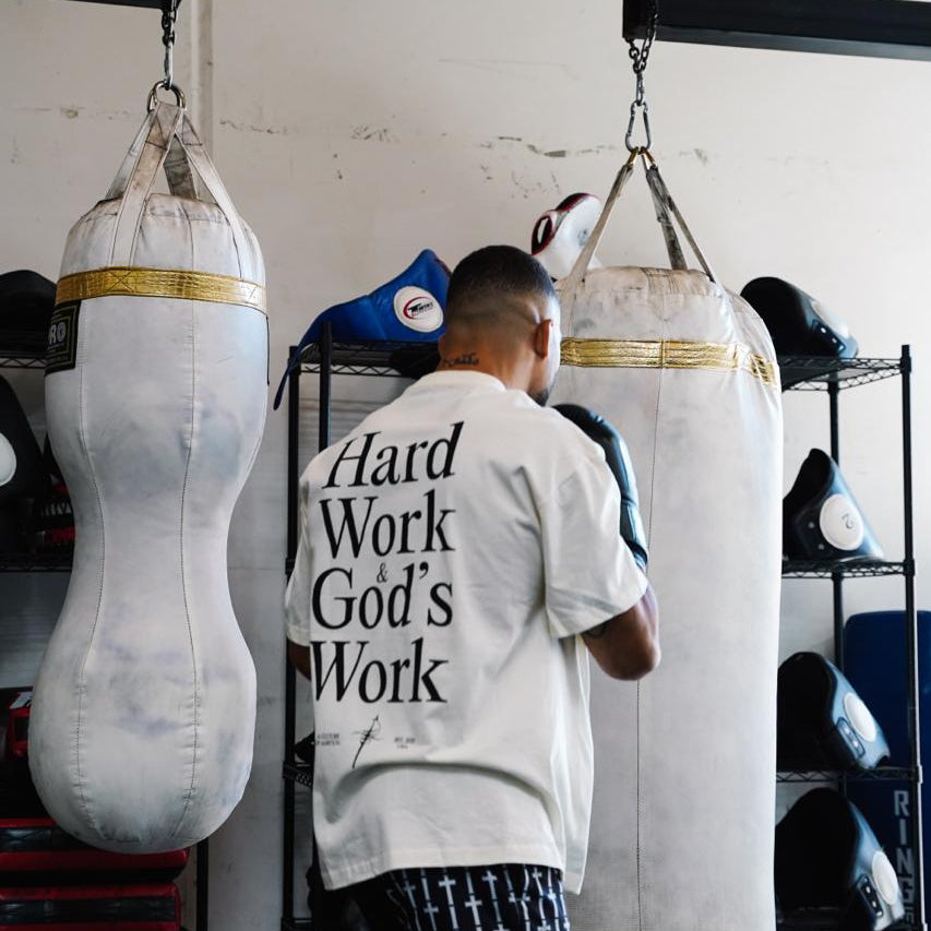 HEAVEN'S WILL TEE - CREAM