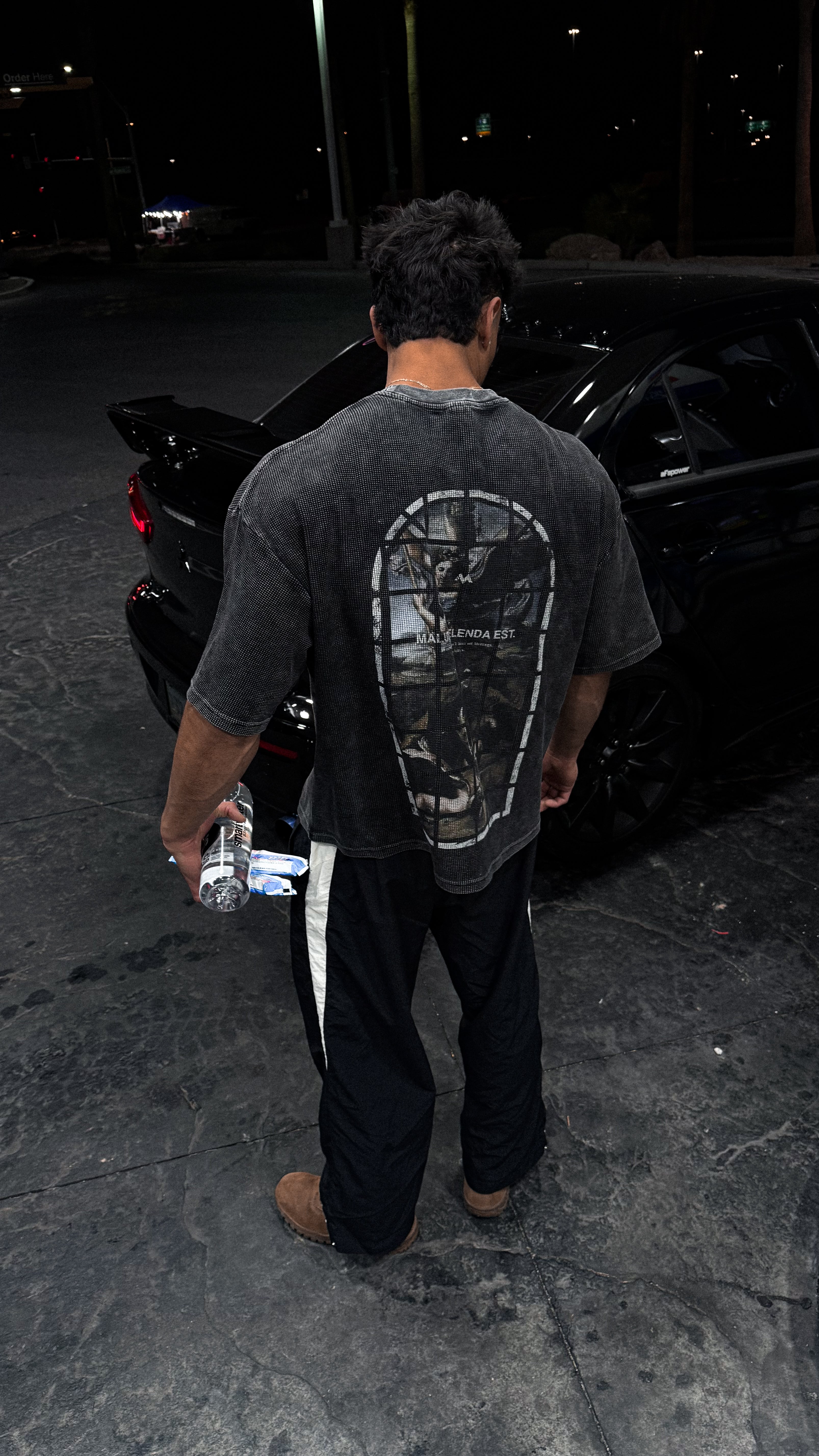 DELENDA VINTAGE WAFFLE TEE