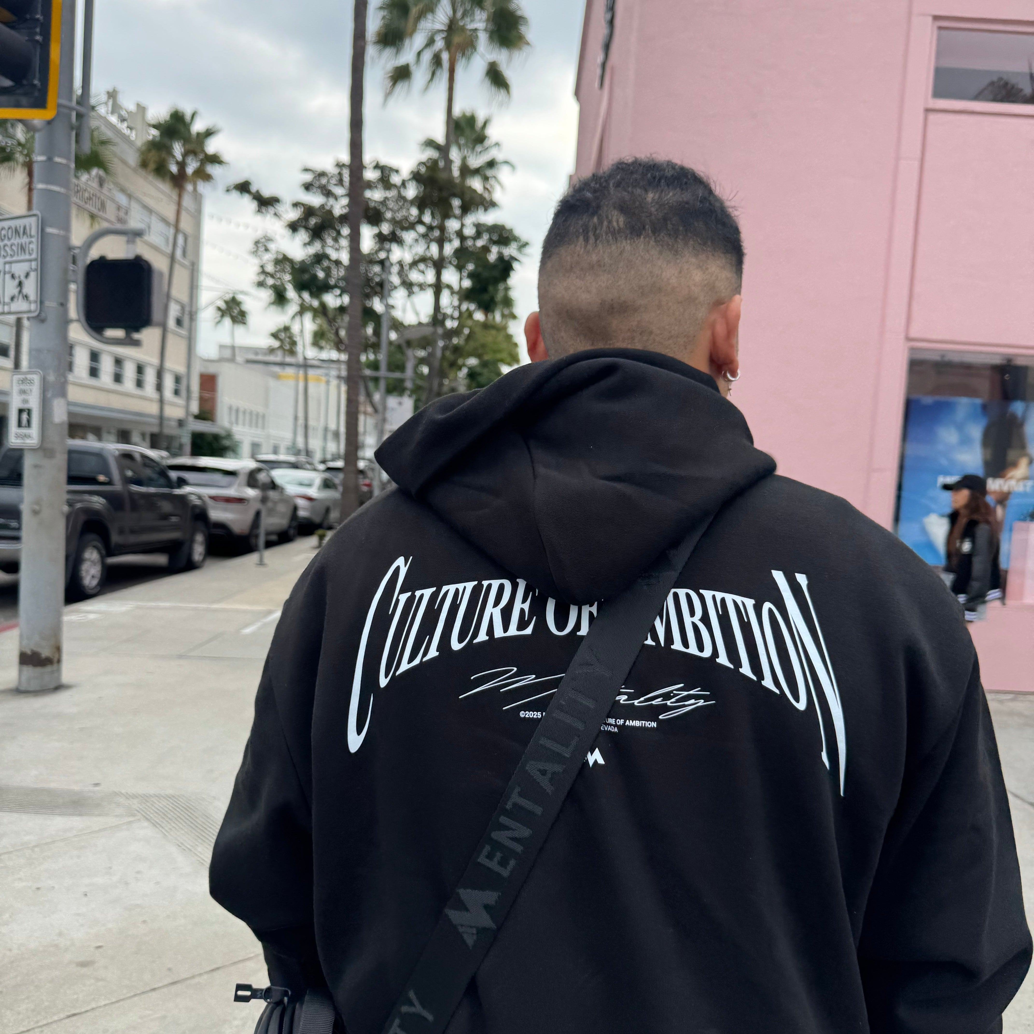 'CULTURE OF AMBITION' HOODIE - BLACK