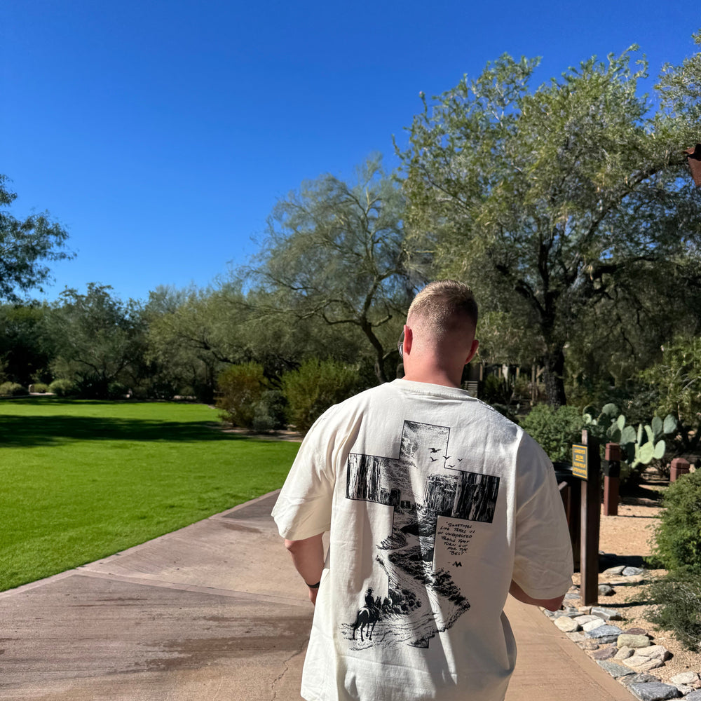 PARADISE TRAIL TEE - CREAM