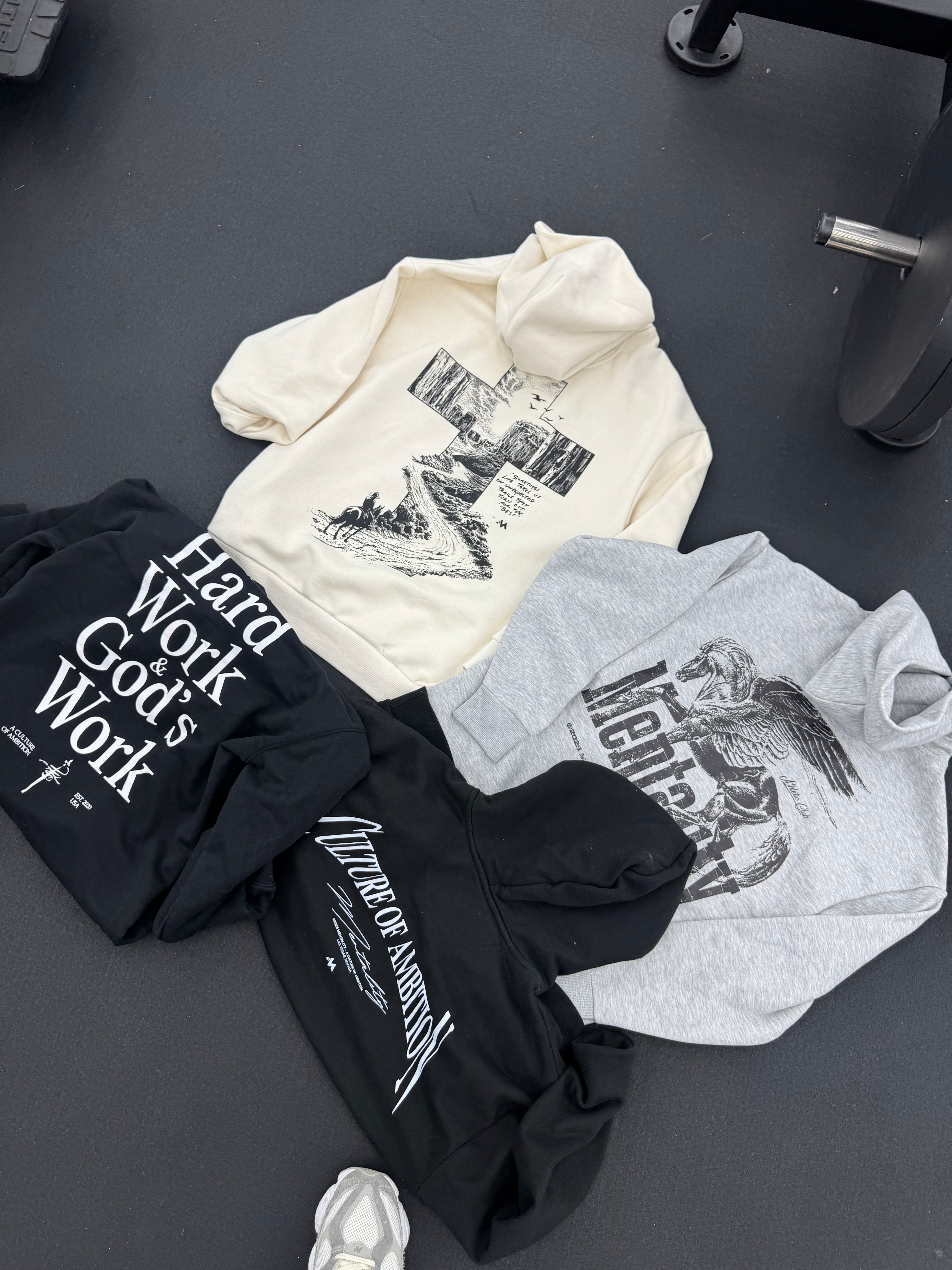 'CULTURE OF AMBITION' HOODIE - BLACK