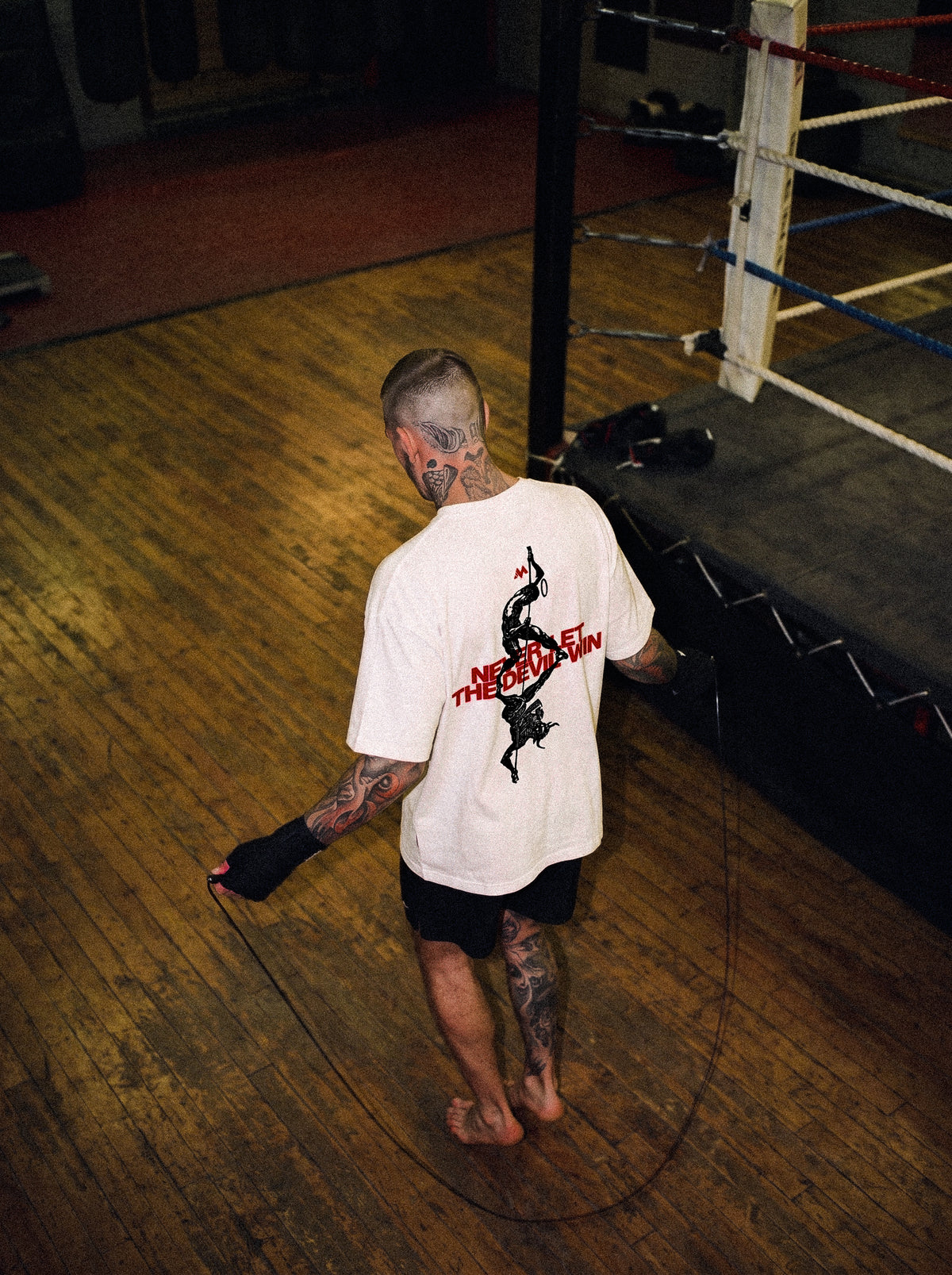 NEVER LET THE DEVIL WIN TEE