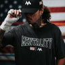 MENTALITY USA TEE - VINTAGE BLACK