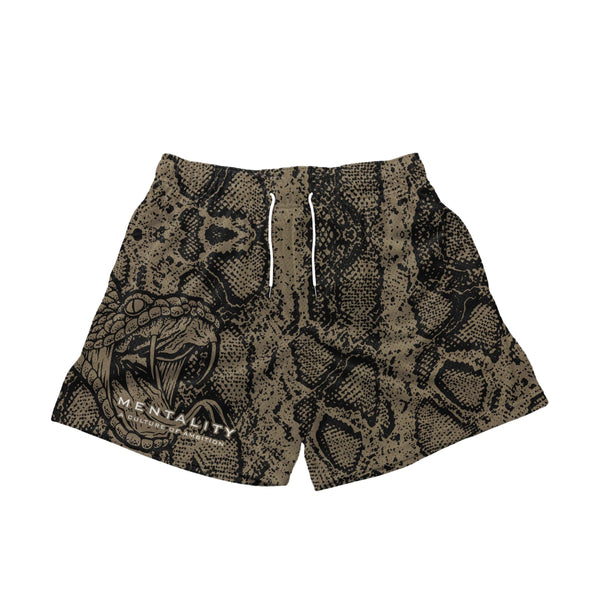 SNAKE CAMO MESH SHORTS