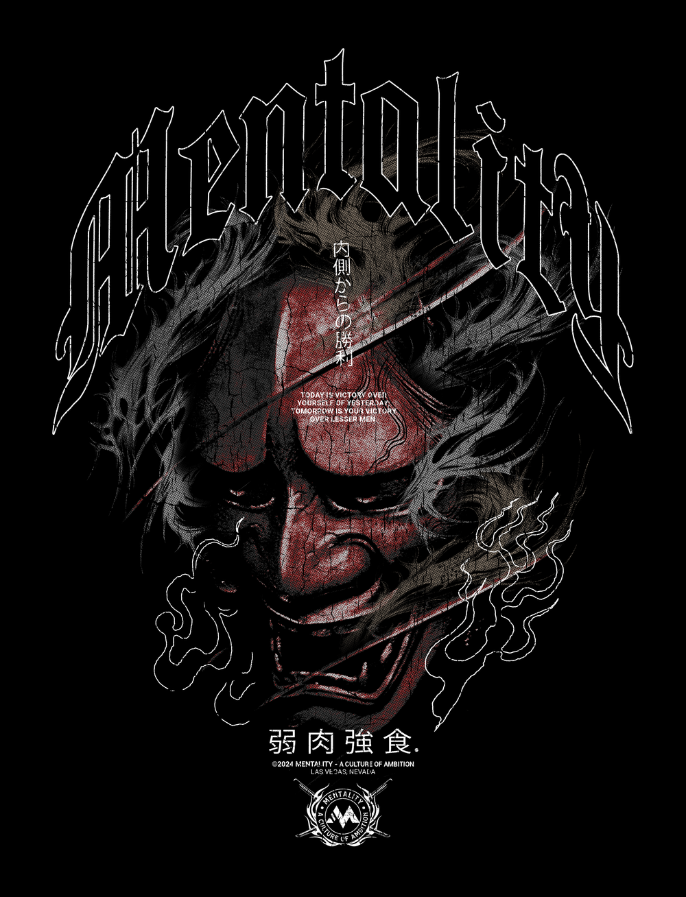 'SAMURAI ONI MASK' TEE /  FINAL MARKDOWN < 5 UNITS