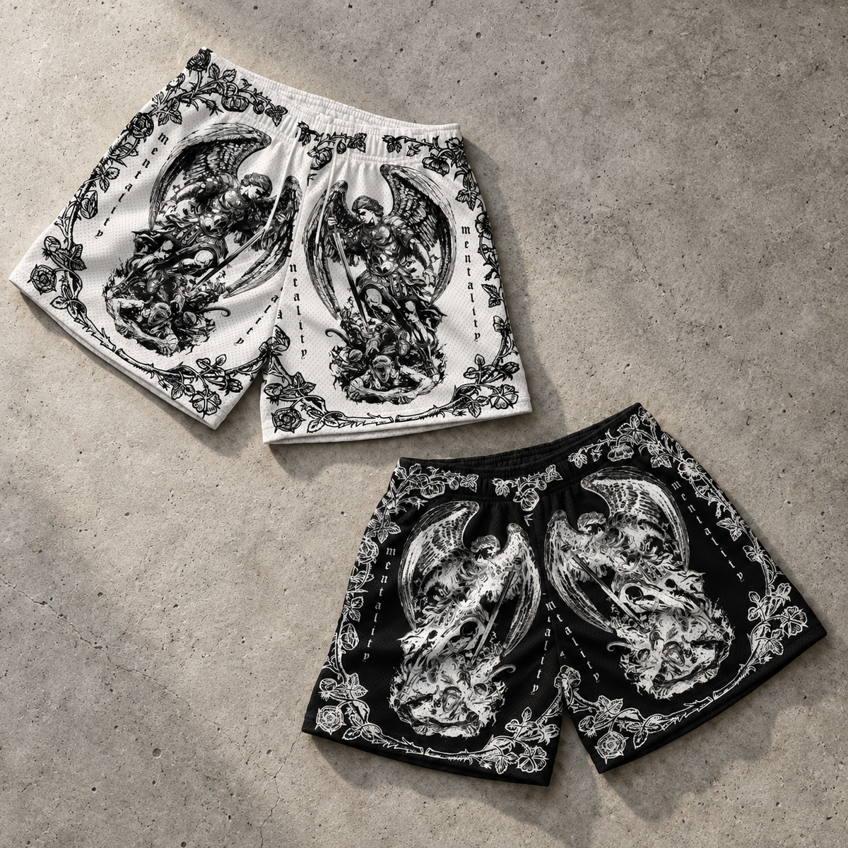 ST.MICHAEL WHITE/BLACK SHORTS REVERSIBLE