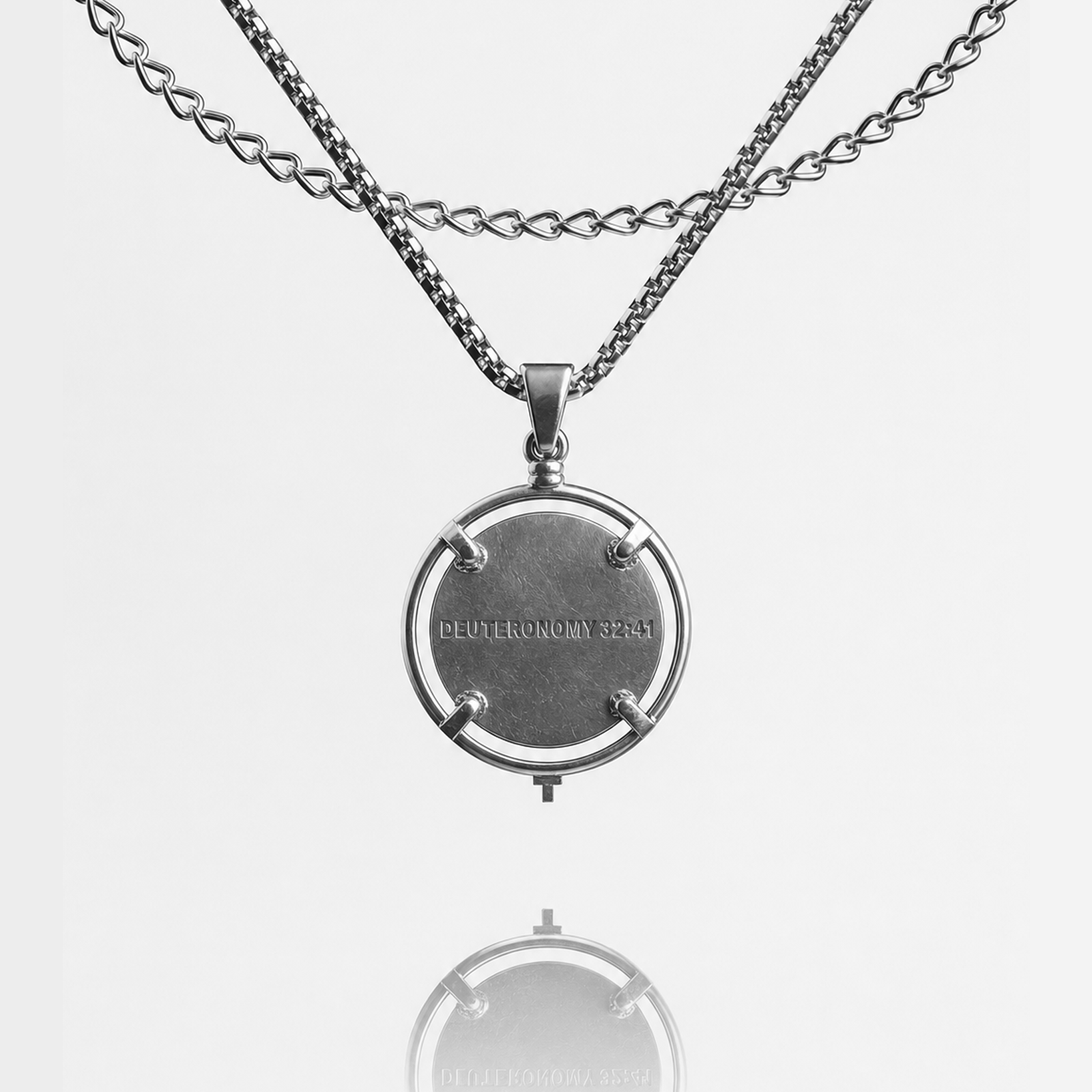 Classical Archangel Pendant - SILVER