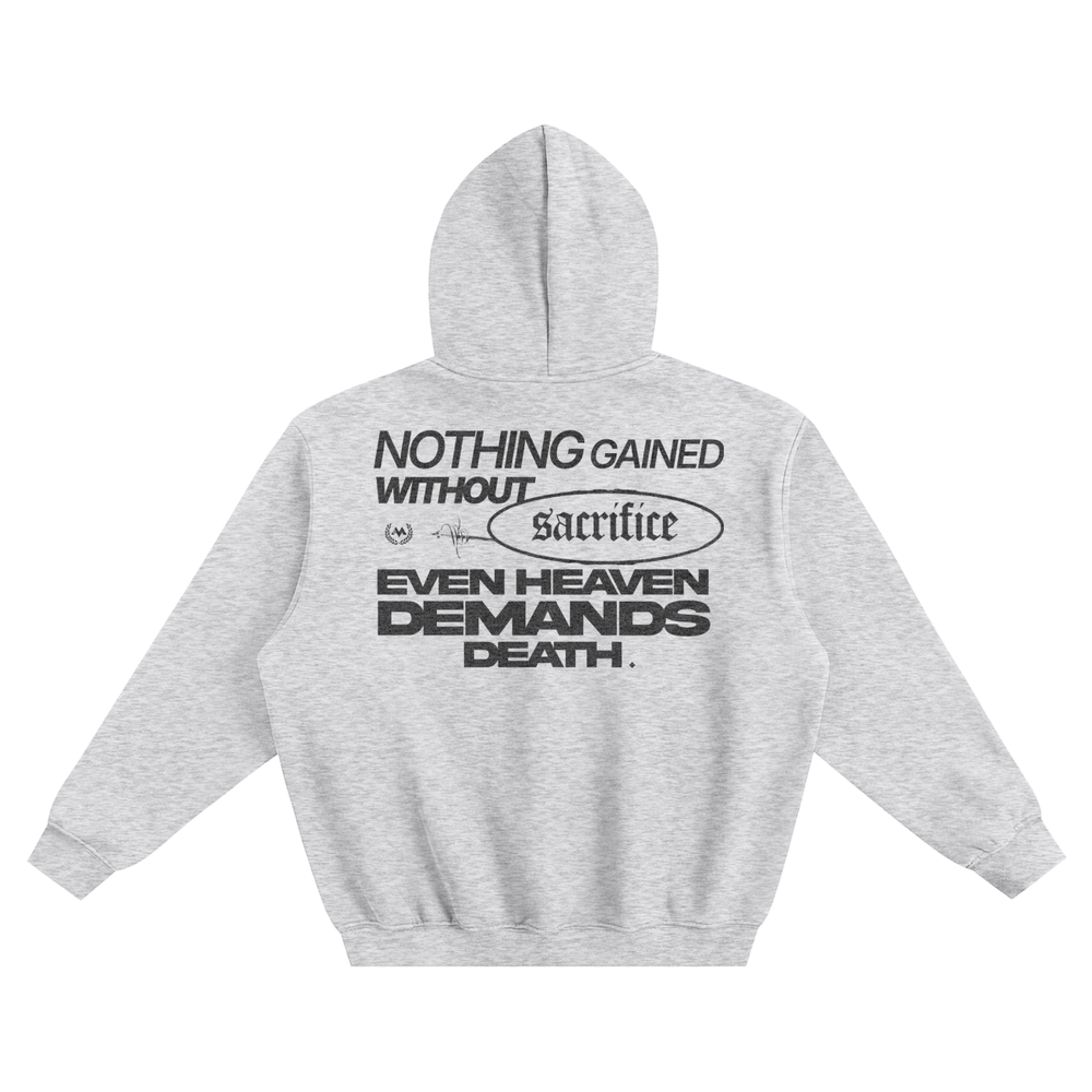'SACRIFICE' TRAINING HOODIE - GRAY