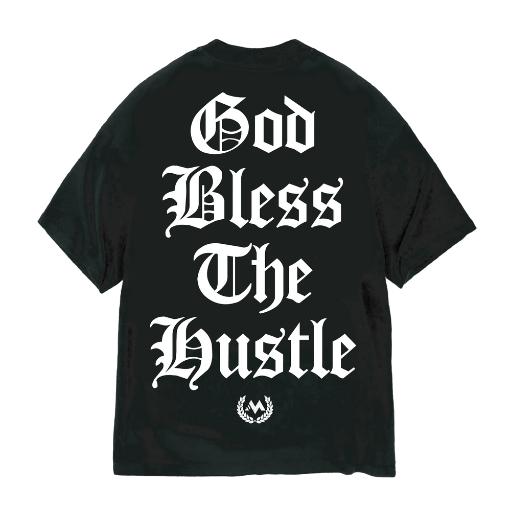 'GOD BLESS THE HUSTLE' WORDMARK TEE