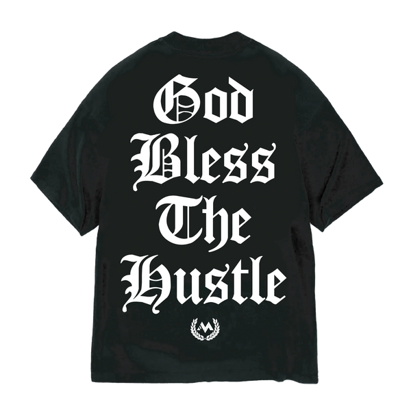 'GOD BLESS THE HUSTLE' WORDMARK TEE