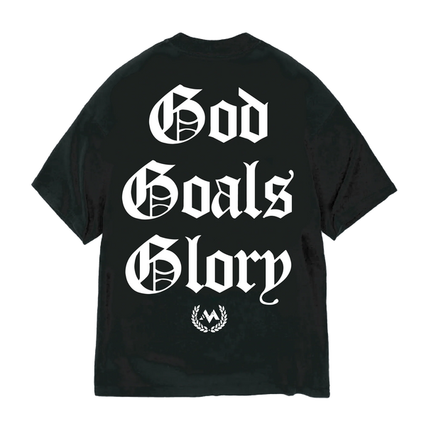 'GOD, GOALS, GLORY' WORDMARK TEE