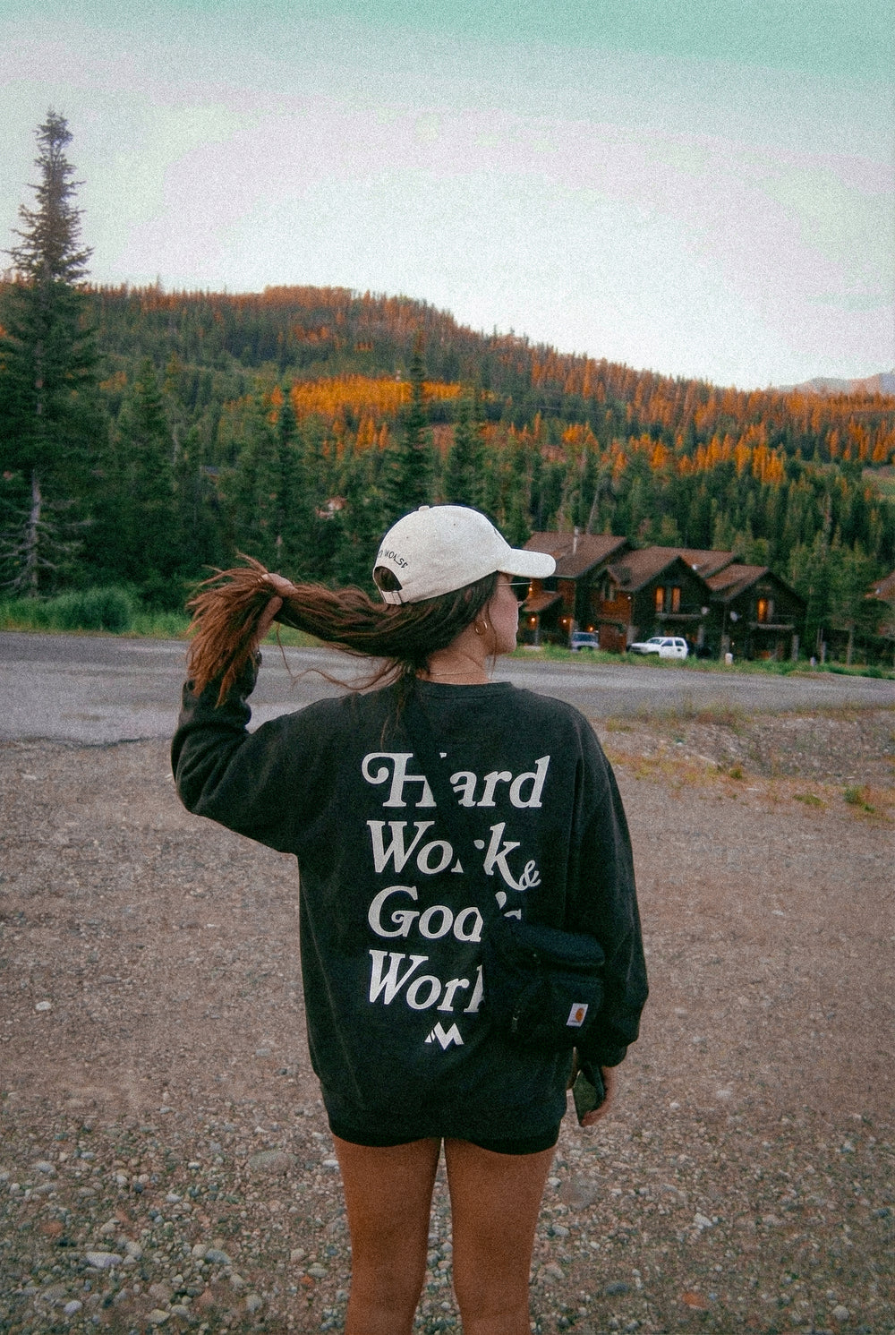 HARD WORK & GOD'S WORK SWEATSHIRT - BLACK