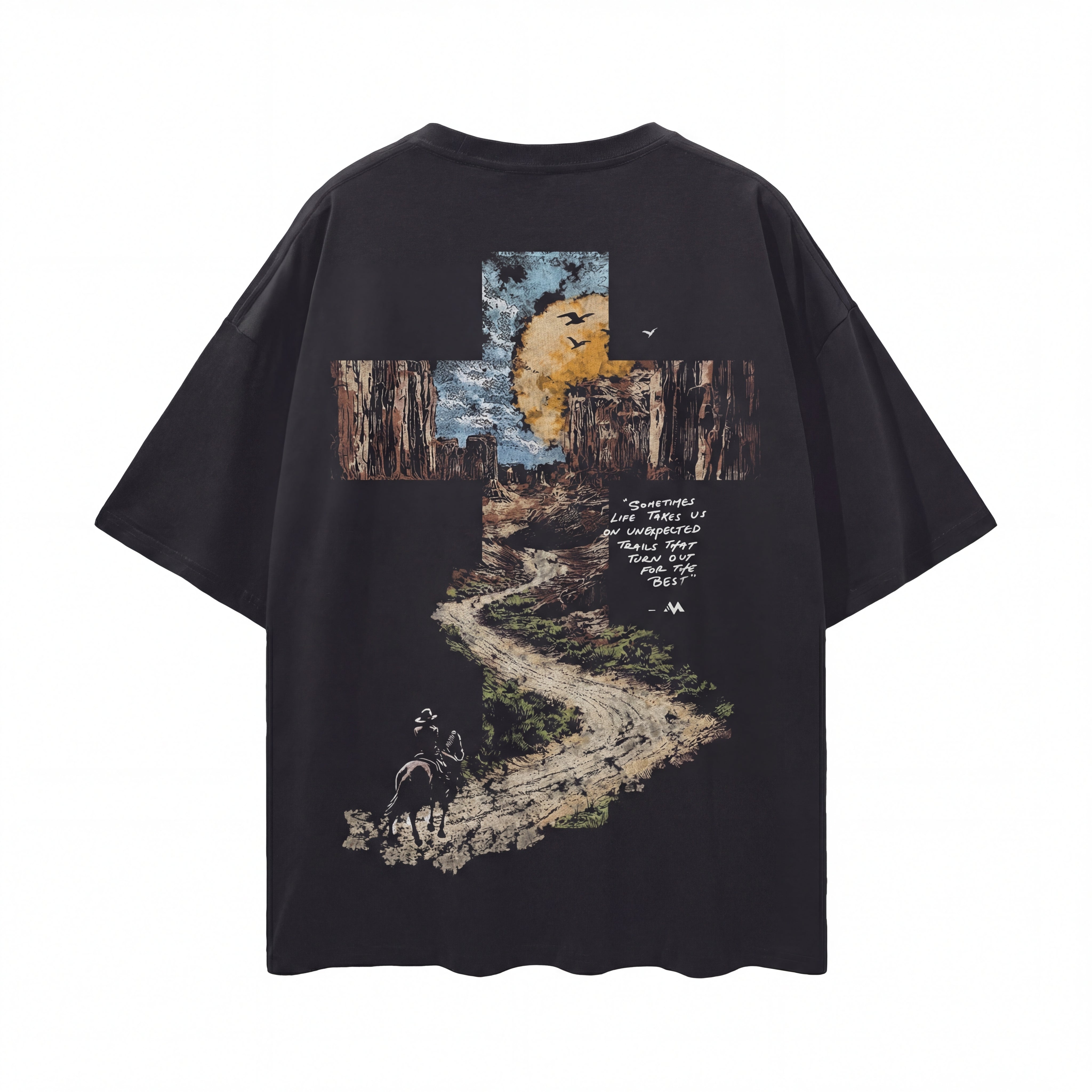 PARADISE TRAIL TEE - BLACK
