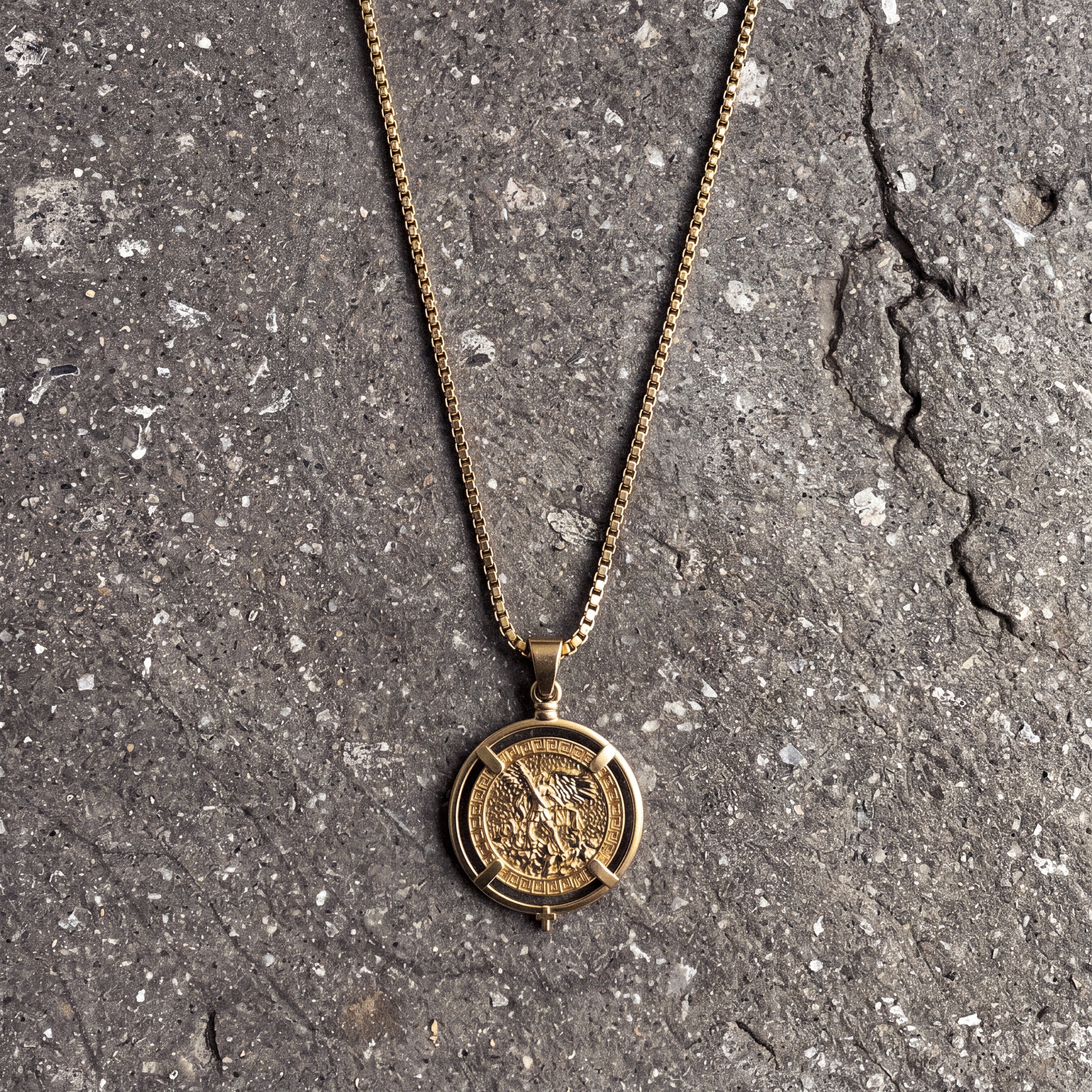 Classical Archangel Pendant - GOLD