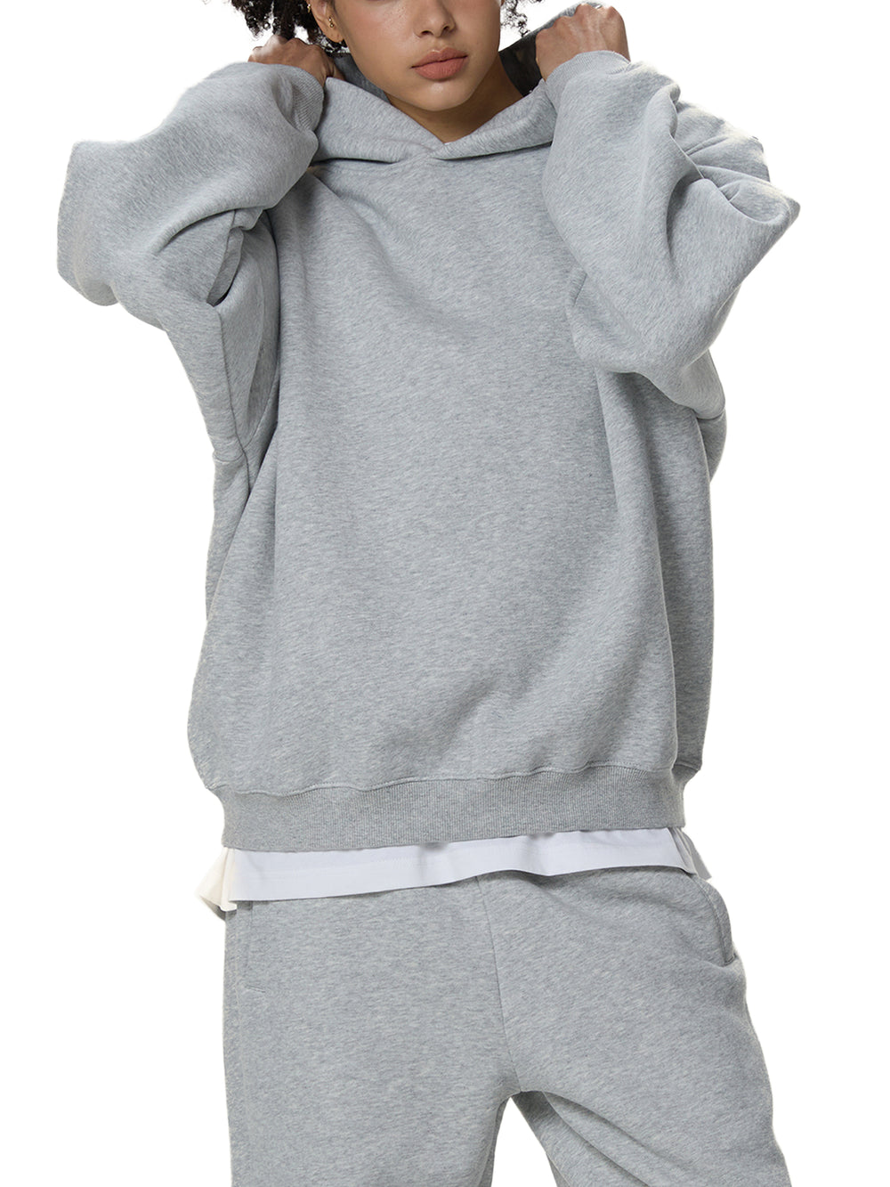 'PARADISE TRAIL' TRAINING HOODIE - GRAY