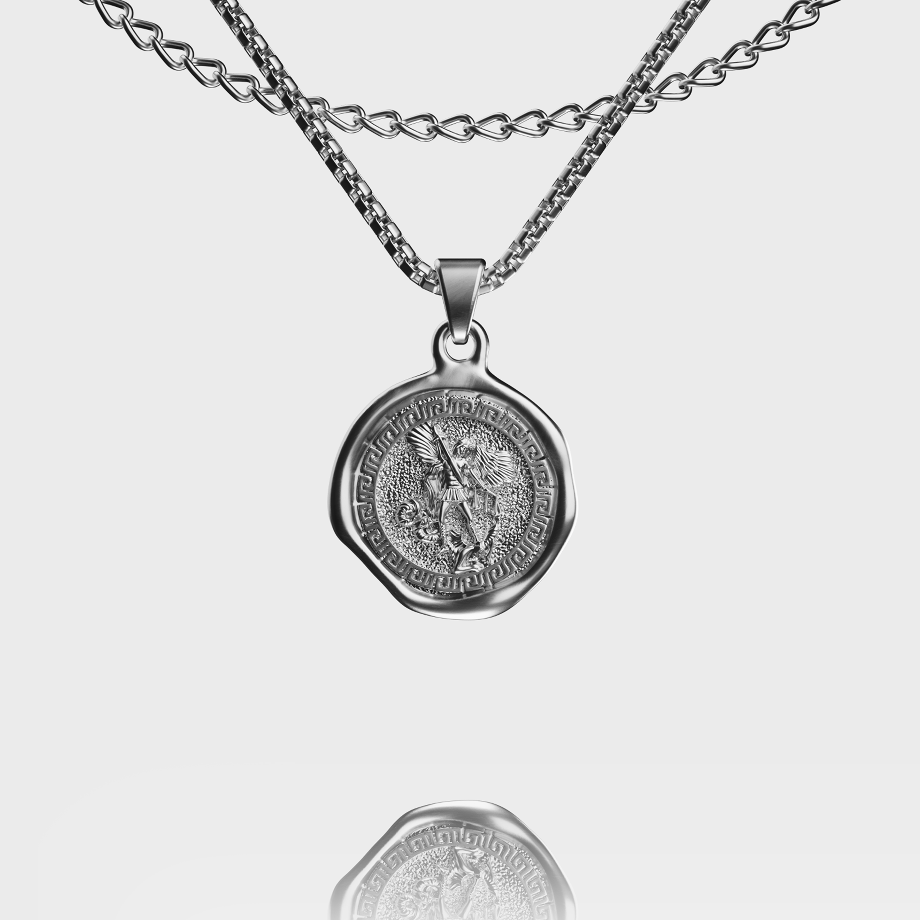 SAINT MICHAEL PENDANT - SILVER