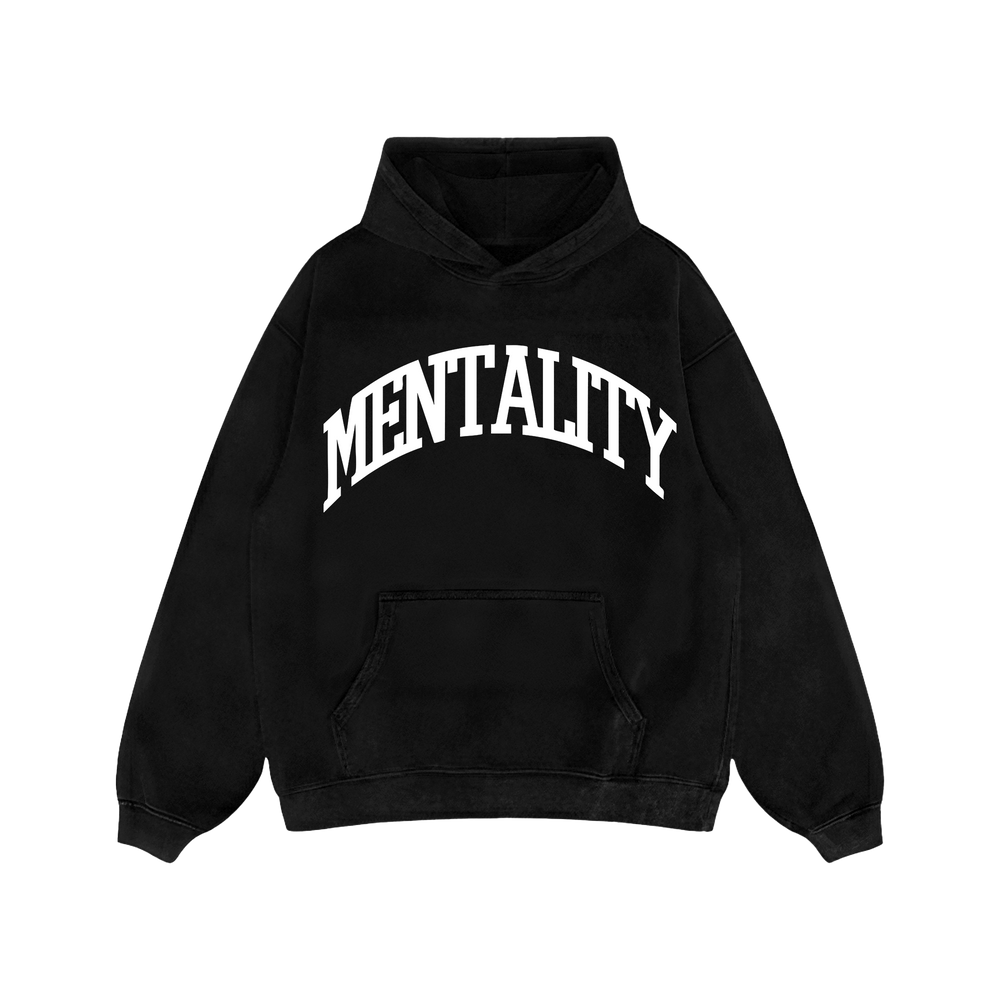 MENTALITY VARSITY HOODIE - BLACK