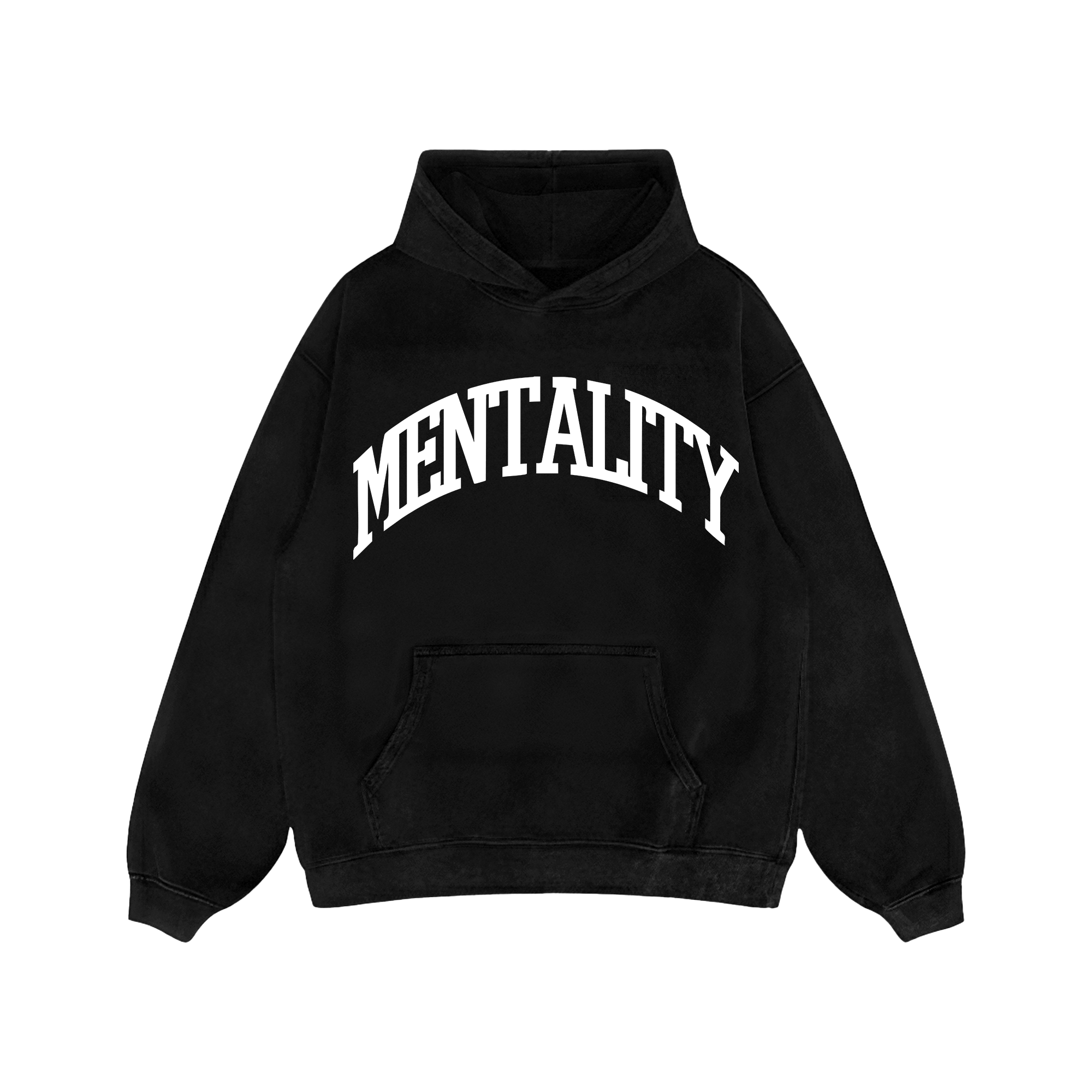 MENTALITY VARSITY HOODIE - BLACK