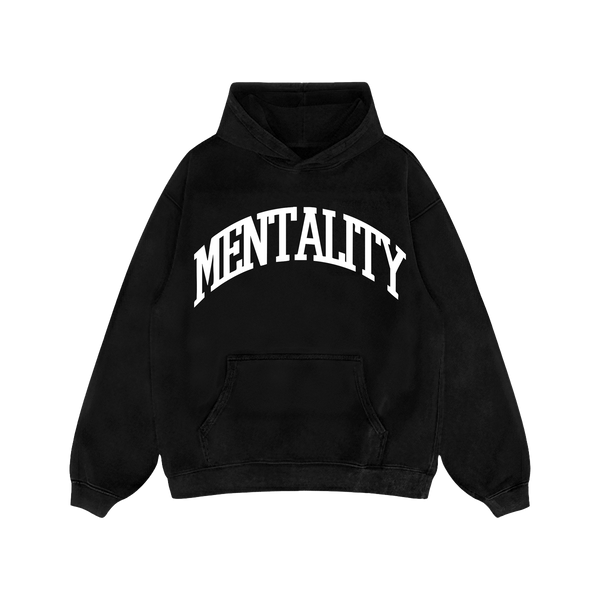 MENTALITY VARSITY HOODIE - BLACK