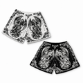 ST.MICHAEL WHITE/BLACK SHORT REVERSIBLE  - MID THIGH