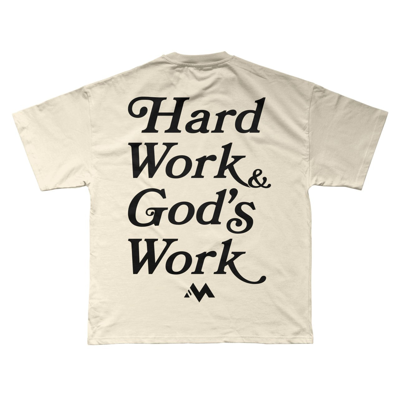 'HARD WORK & GOD'S WORK' TEE - BONE