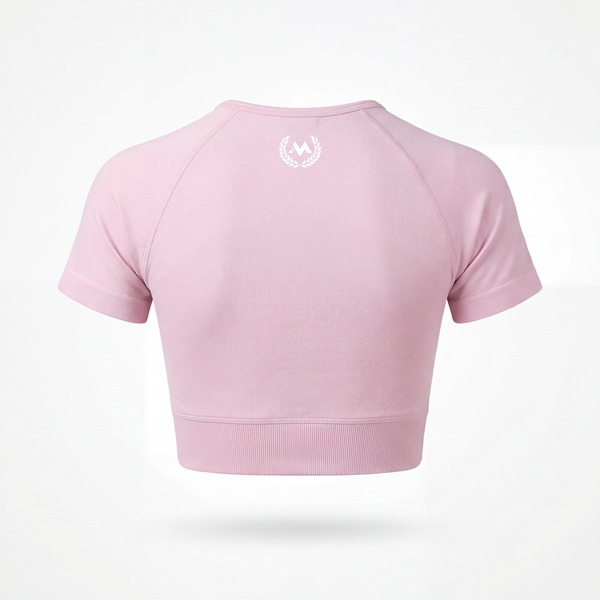 MENTALITY WOMENS SHORT SLEEVE TOP - PINK