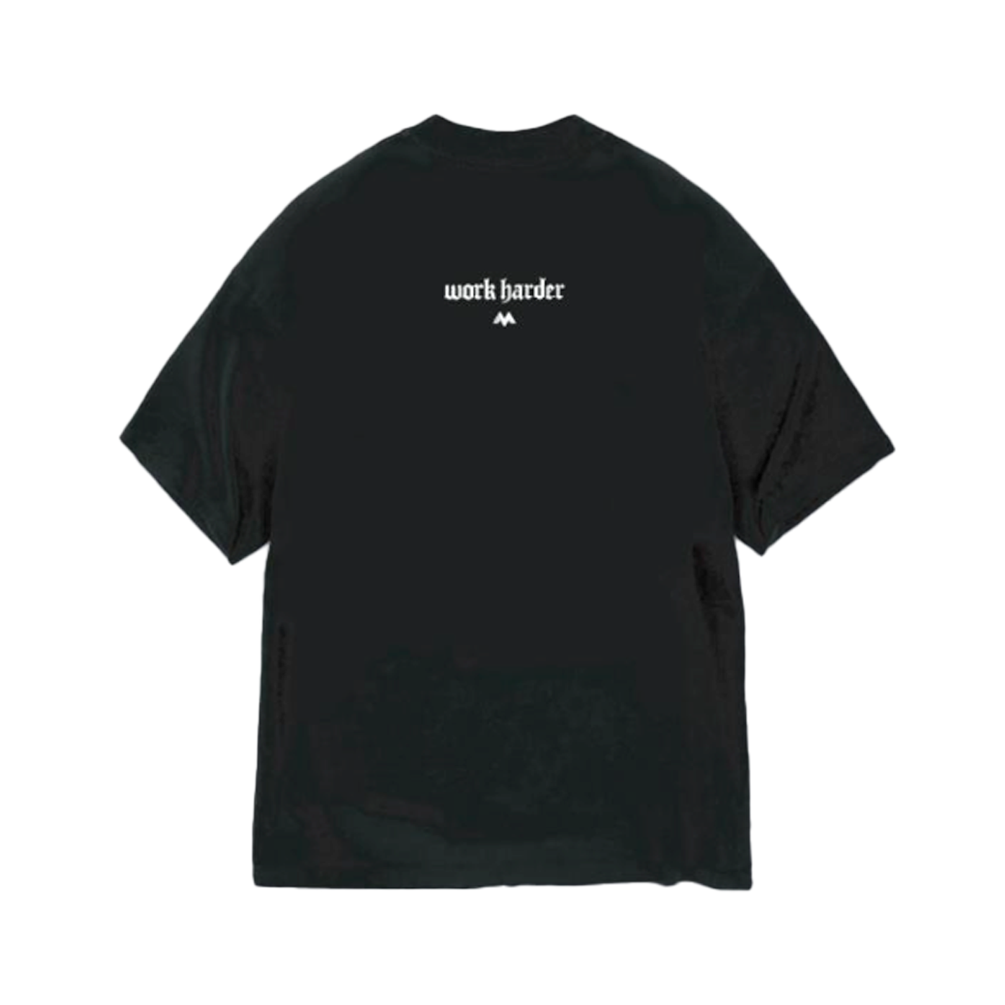 'WORK HARDER' WORDMARK TEE - BLACK