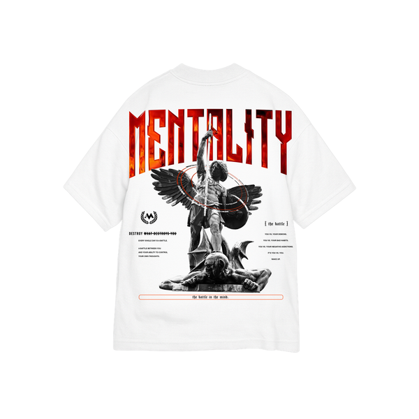 ST. MICHAEL 'THE BATTLE' TEE - WHITE