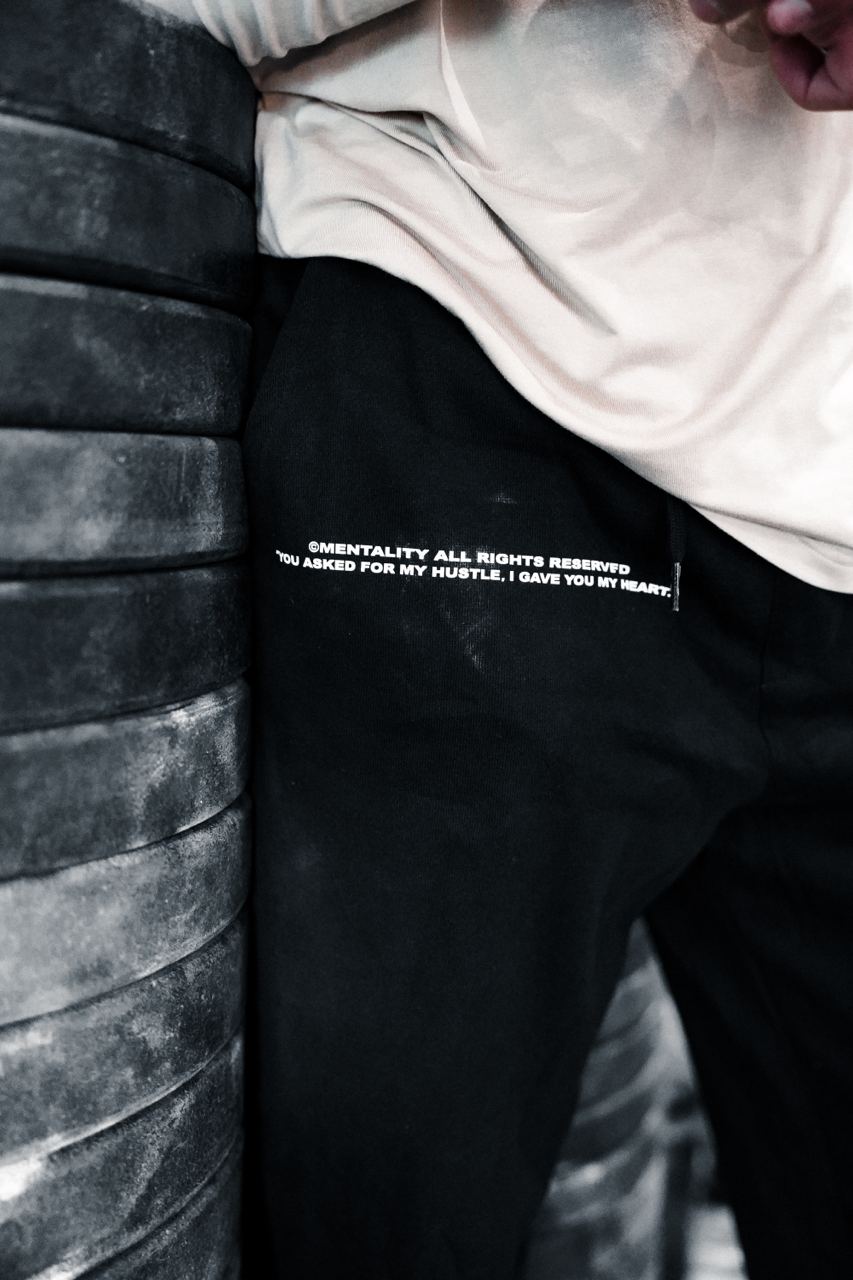 GOD BLESS THE HUSTLE SWEATPANTS - BLACK